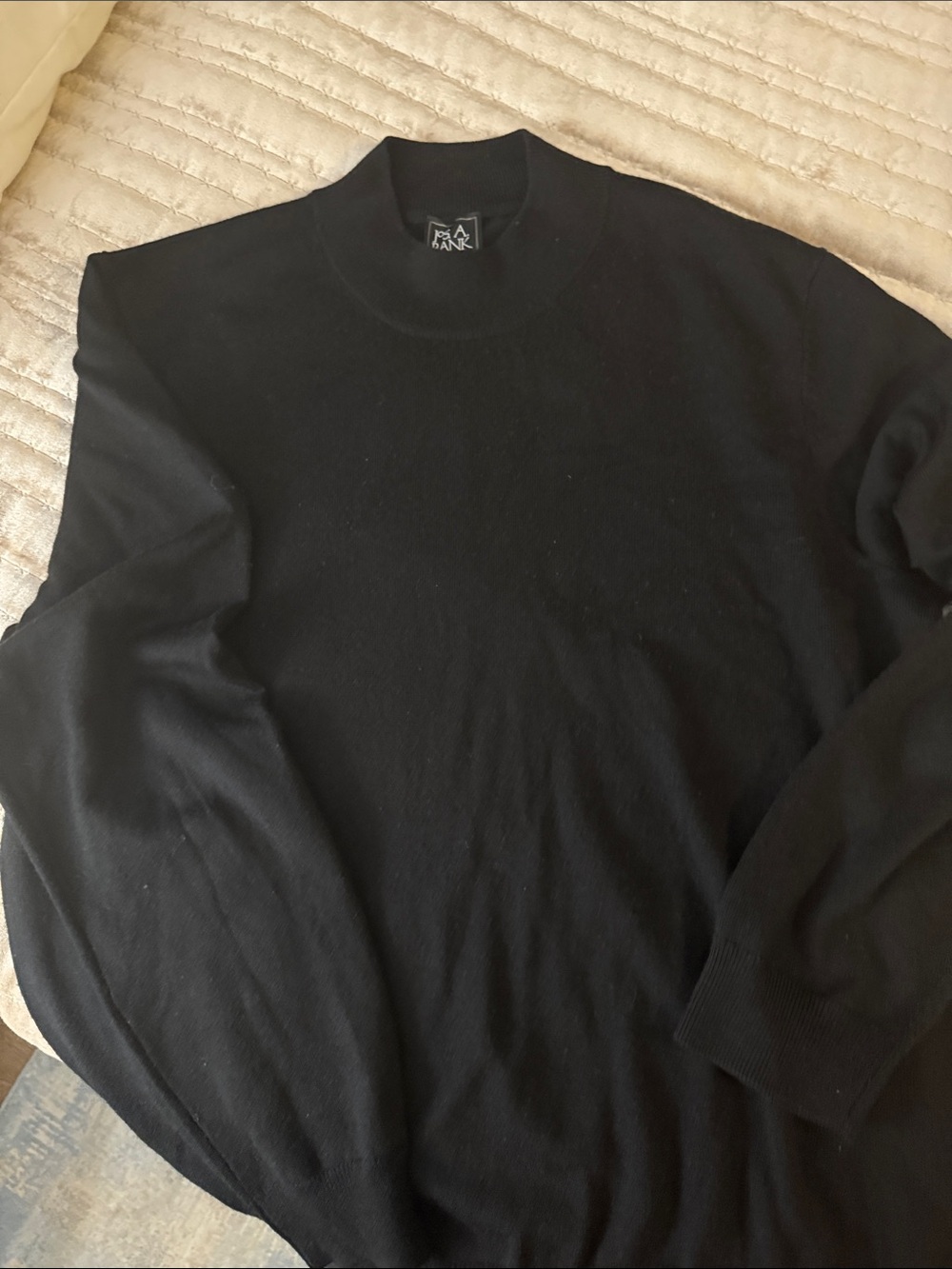 Jos. A. Bank Black Turtleneck Sweater